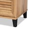 Baxton Studio Coolidge ModernOak Brown Finished Wood 2-Door Shoe Storage Cabinet 197-11924-ZORO - alternate 7